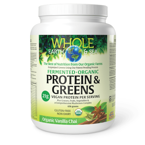 Fermented Organic Protein & Greens   656 g Powder Organic Vanilla Chai, image-hi-res