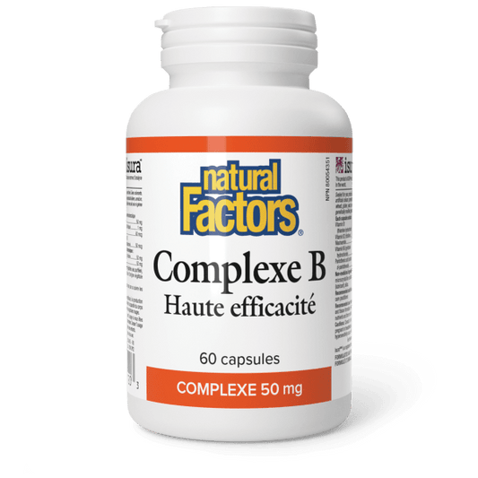 Complexe B Haute efficacité  50 mg  60 capsules, image-hi-res