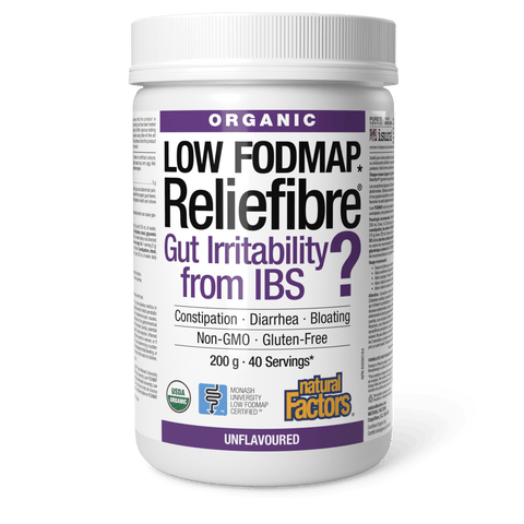 Reliefibre Organic, Unflavoured, Natural Factors|v|image|4991