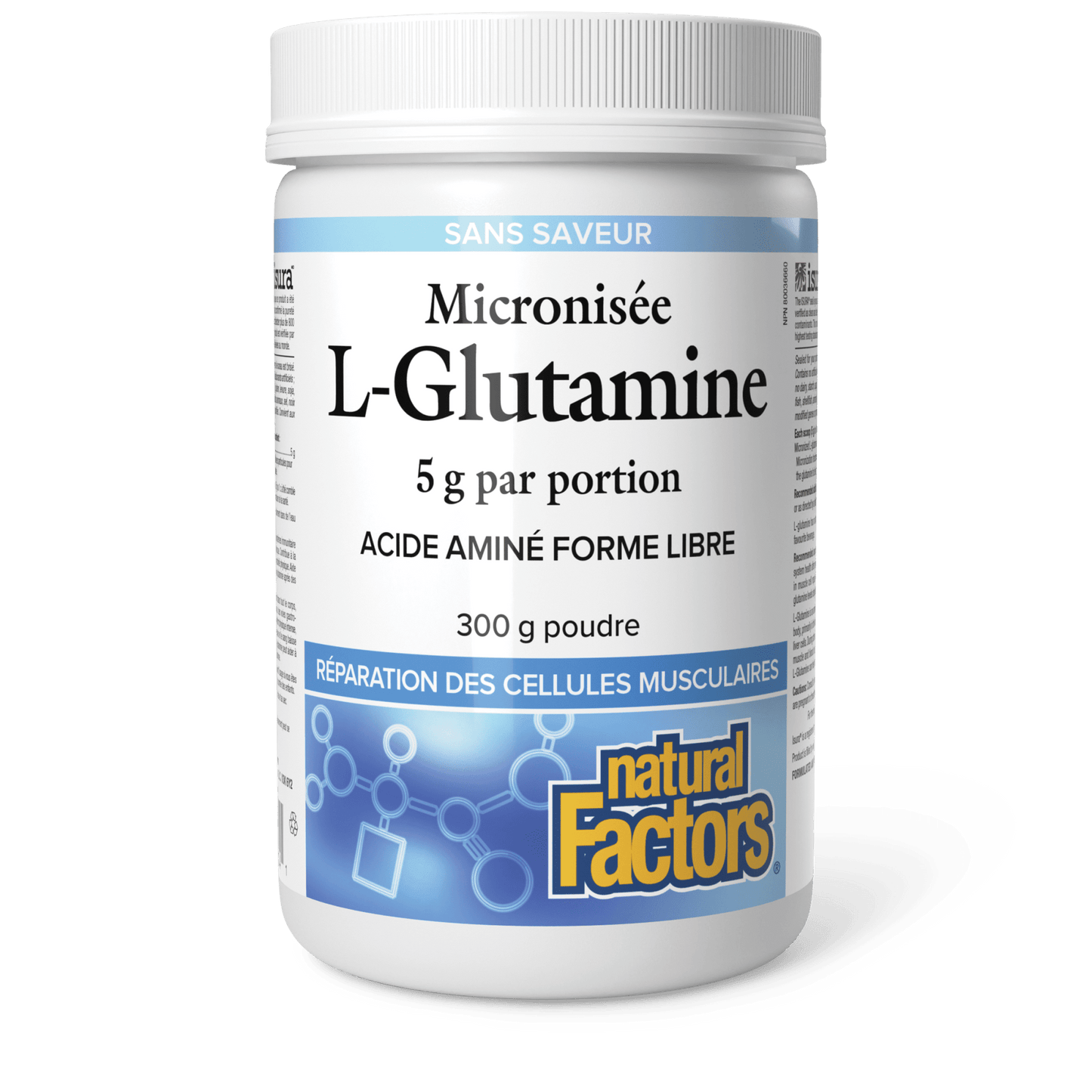 L-Glutamine micronisée 5 g, Natural Factors|v|image|2804