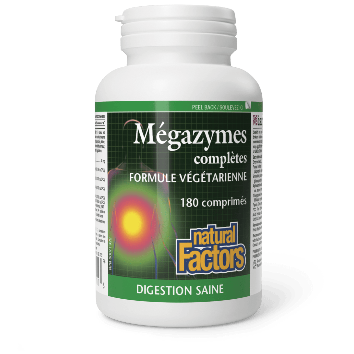 Mégazymes complètes Formule végétarienne, Natural Factors|v|image|1701