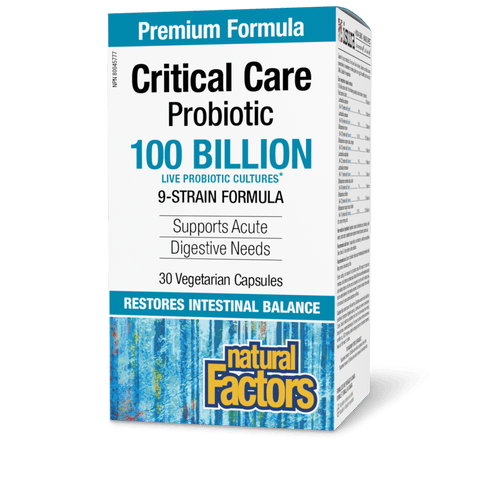 Critical Care Probiotic 100 Billion Live Probiotic Cultures, Natural Factors|v|image|1819