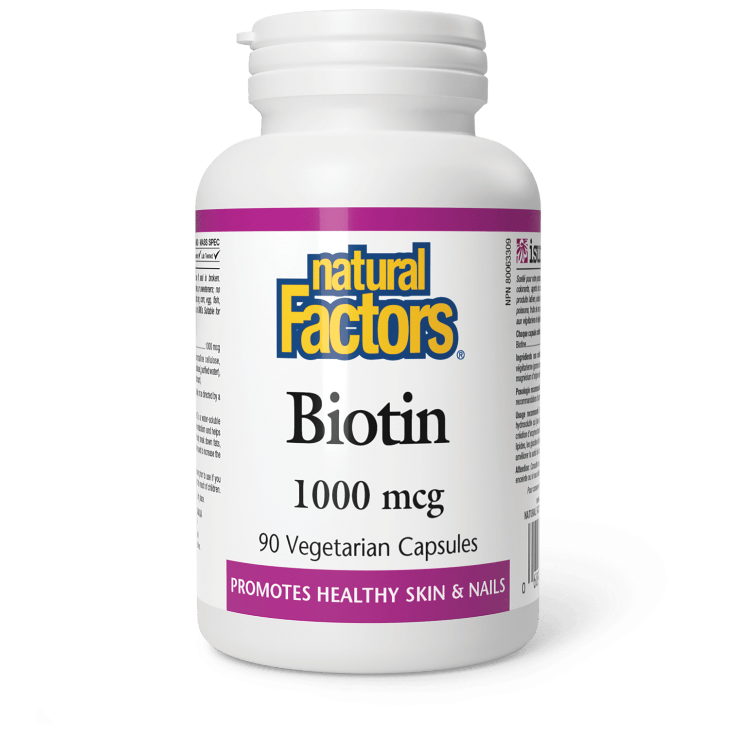 Biotin 1000 mcg, Natural Factors|v|image|1261