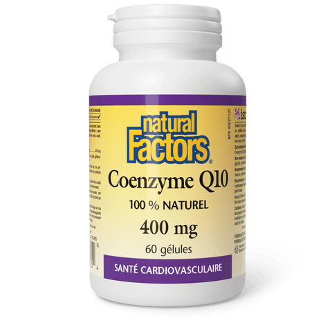 Coenzyme Q10 100 % naturel 400 mg, Natural Factors|v|image|20725