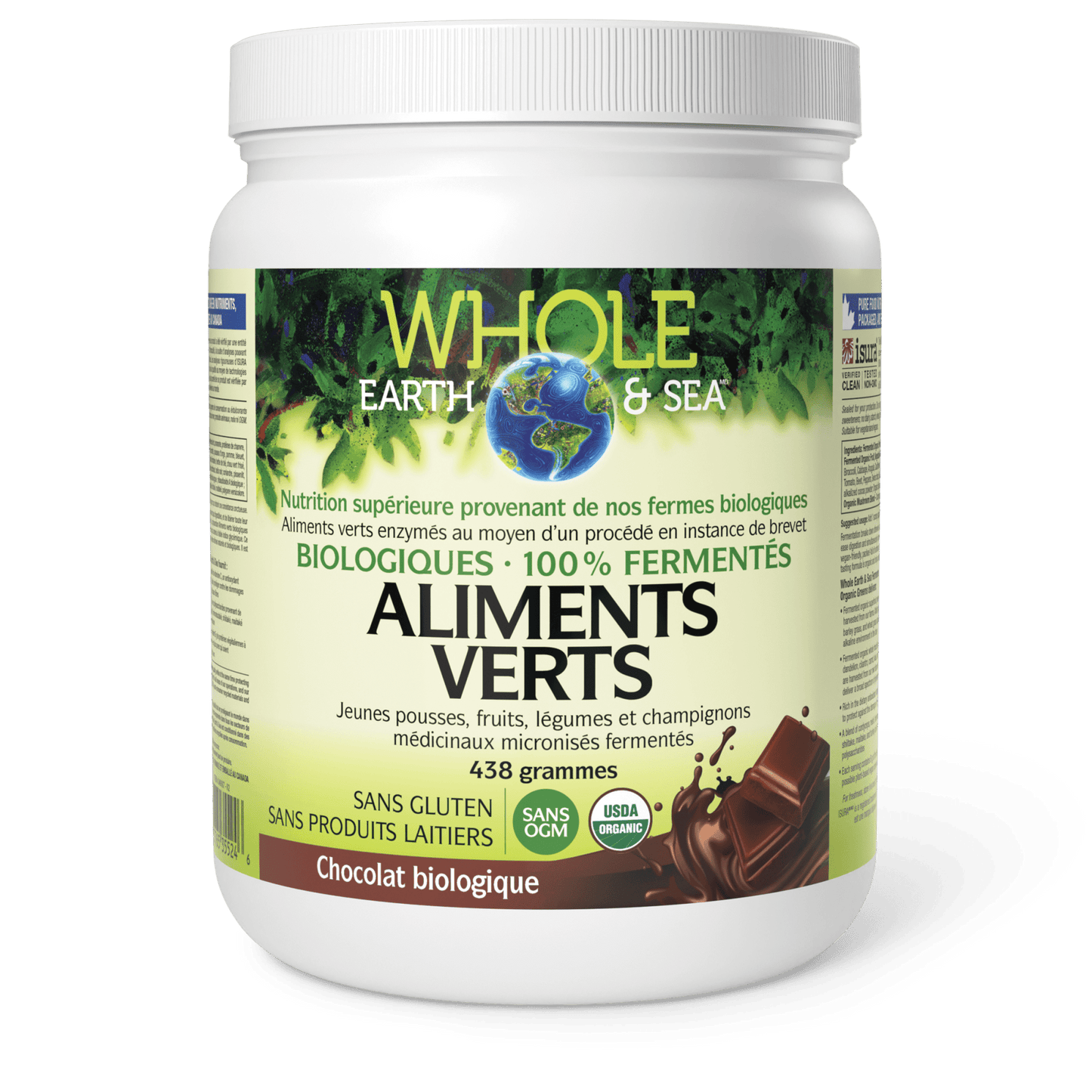 Aliments verts biologiques fermentés, chocolat biologique, Whole Earth & Sea, Whole Earth & Sea®|v|image|35524