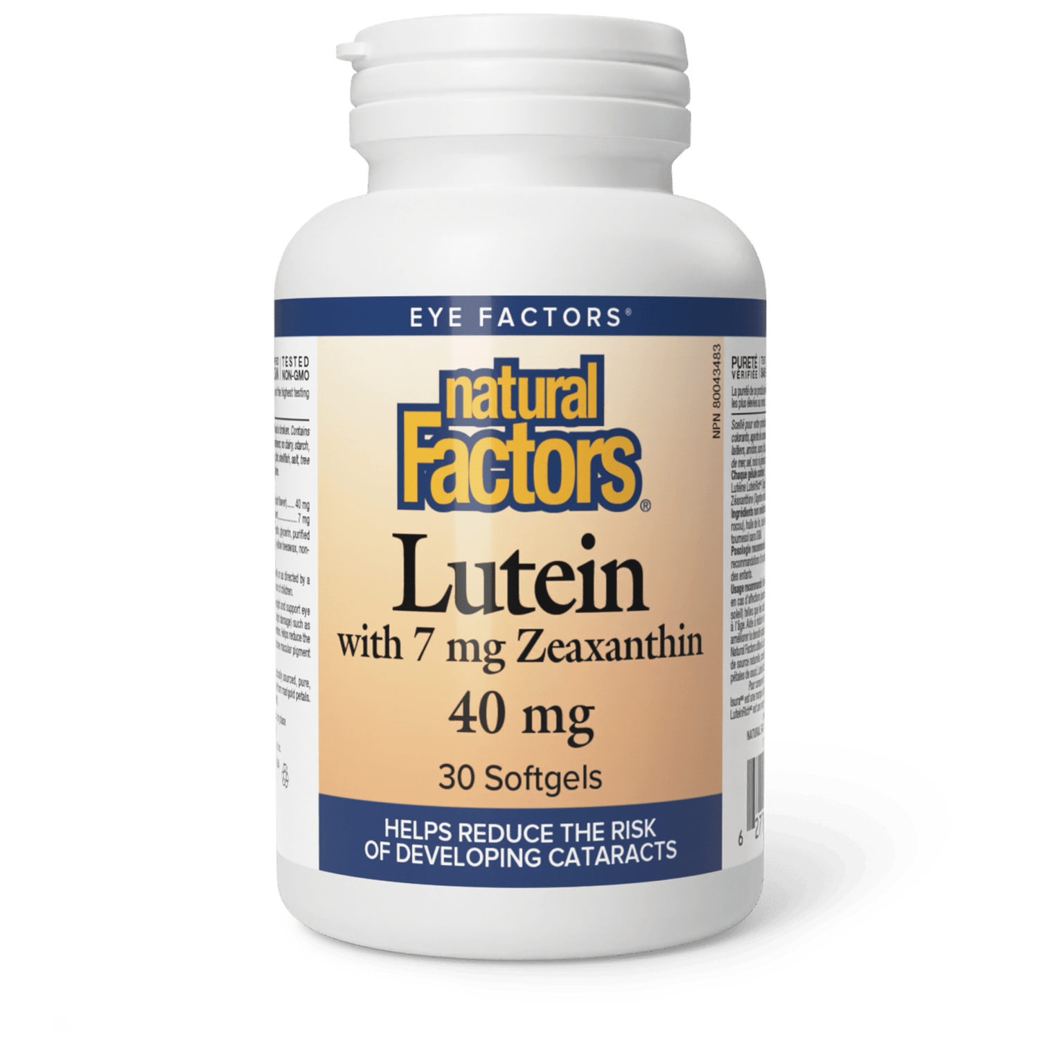 Lutein 40 mg with 7 mg Zeaxanthin, Natural Factors|v|image|1034