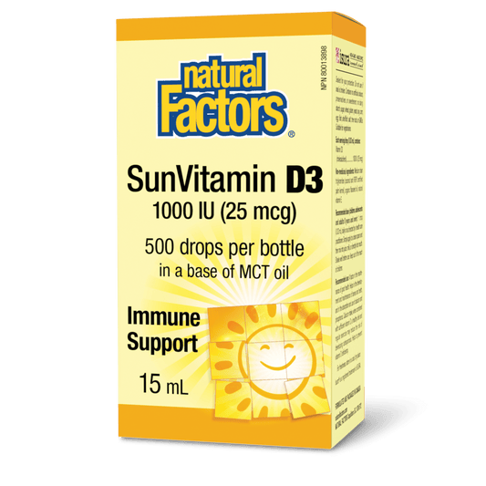 SunVitamin D3 1000 IU, Natural Factors|v|image|1055