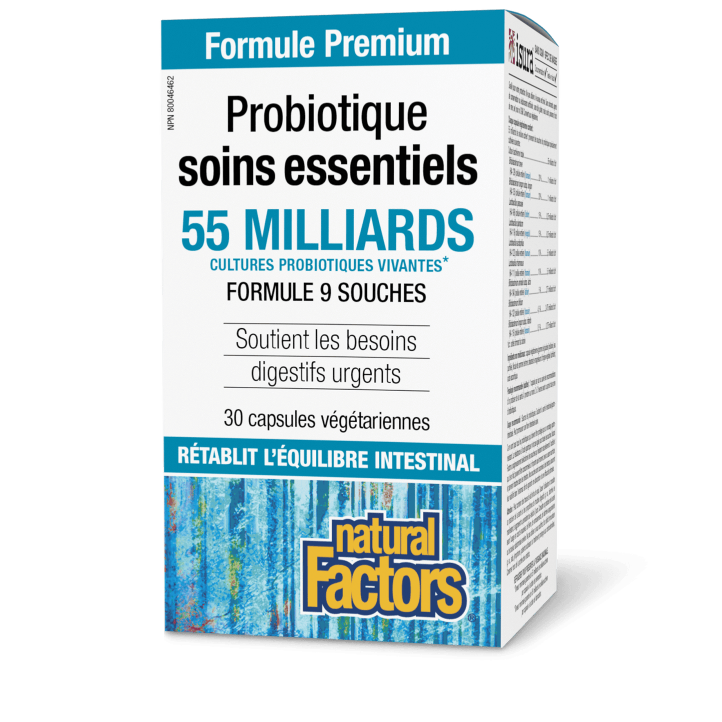 Probiotique Soins essentiels 55 milliards de cultures probiotiques vivantes, Natural Factors|v|image|1817