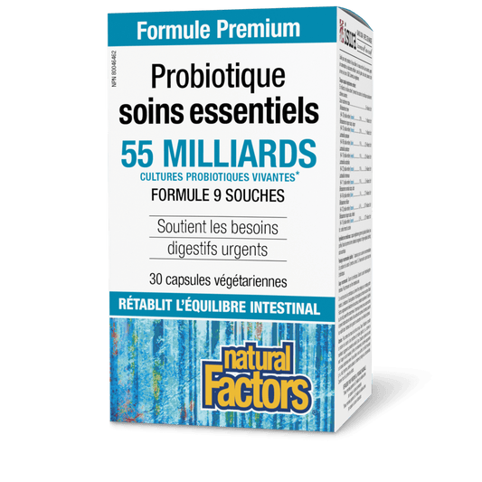 Probiotique Soins essentiels 55 milliards de cultures probiotiques vivantes, Natural Factors|v|image|1817