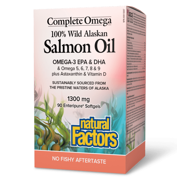 Complete Omega 100% Wild Alaskan Salmon Oil  1300 mg  90 Enteripure® Softgels, image-hi-res