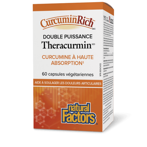 Theracurmin  Double puissance   60 mg  60 capsules végétariennes, image-hi-res