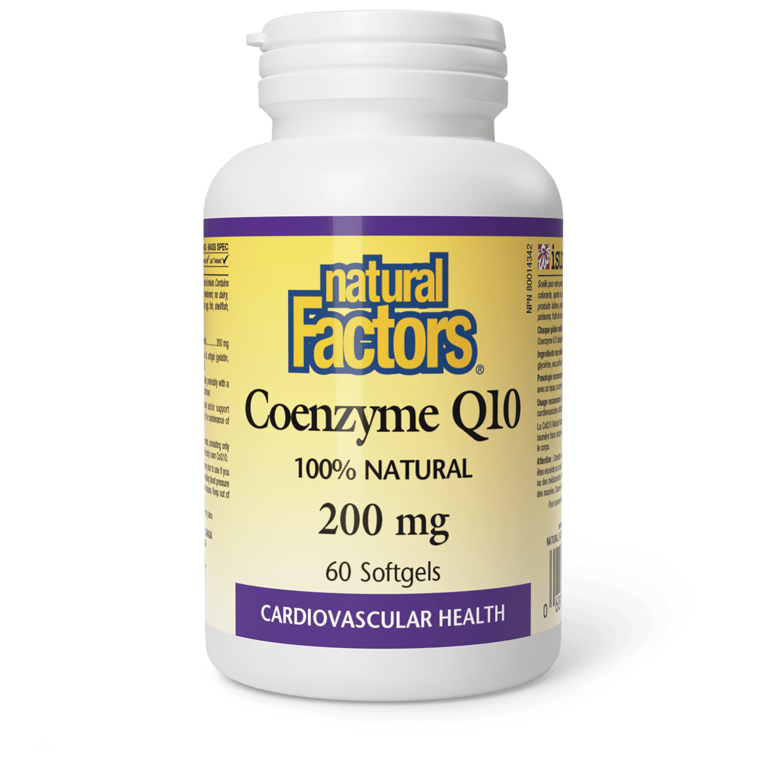 Coenzyme Q10 100% Natural 200 mg, Natural Factors|v|image|20722