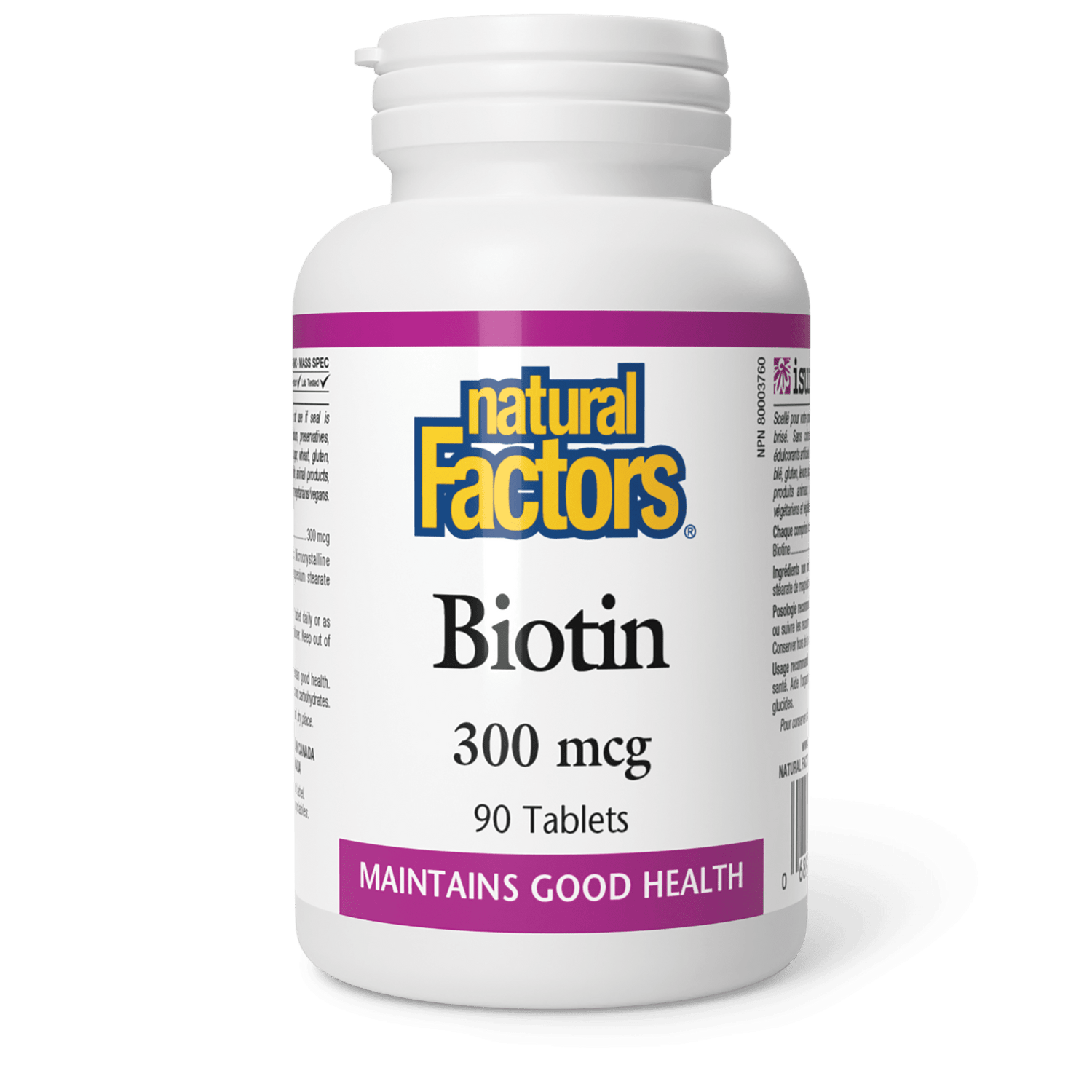 Biotin 300 mcg, Natural Factors|v|image|1260