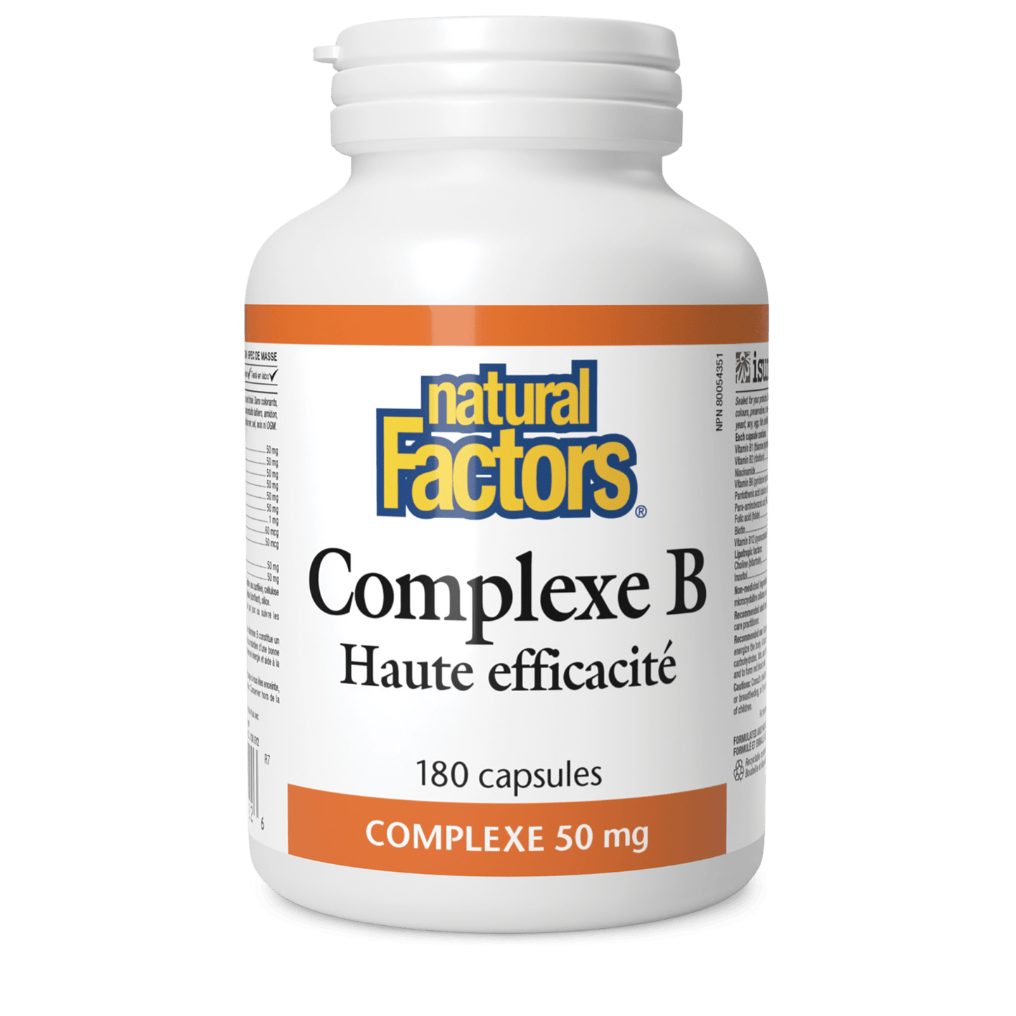 Complexe B Haute efficacité 50 mg, Natural Factors|v|image|1122