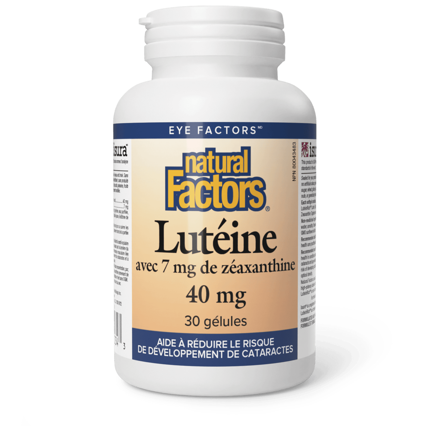 Lutéine 40 mg avec 7 mg de zéaxanthine, Natural Factors|v|image|1034