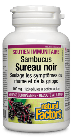 Sureau noir Extrait normalisé 100 mg, Natural Factors|v|image|4707