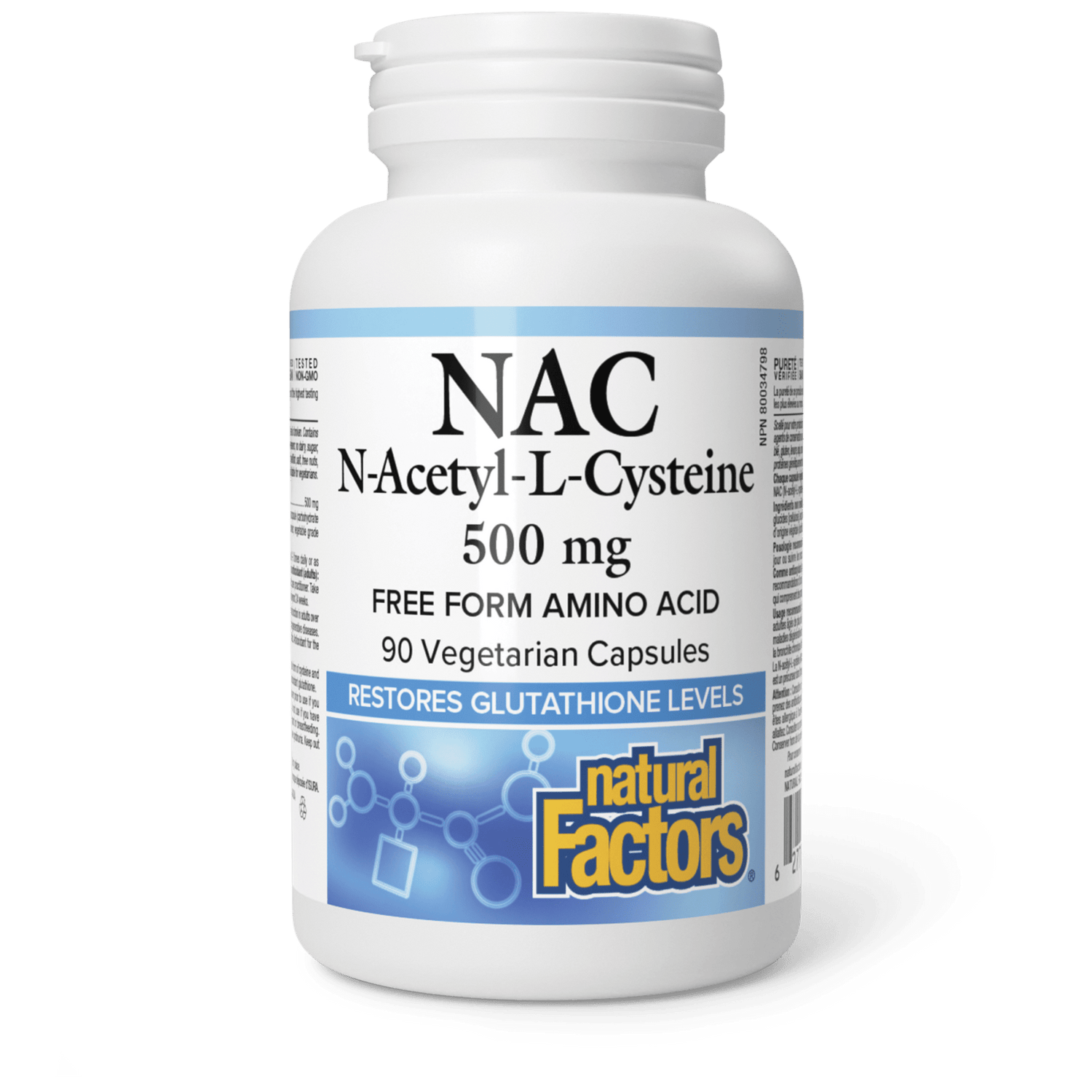 N-Acetyl-L-Cysteine 500 mg, Natural Factors|v|image|2815