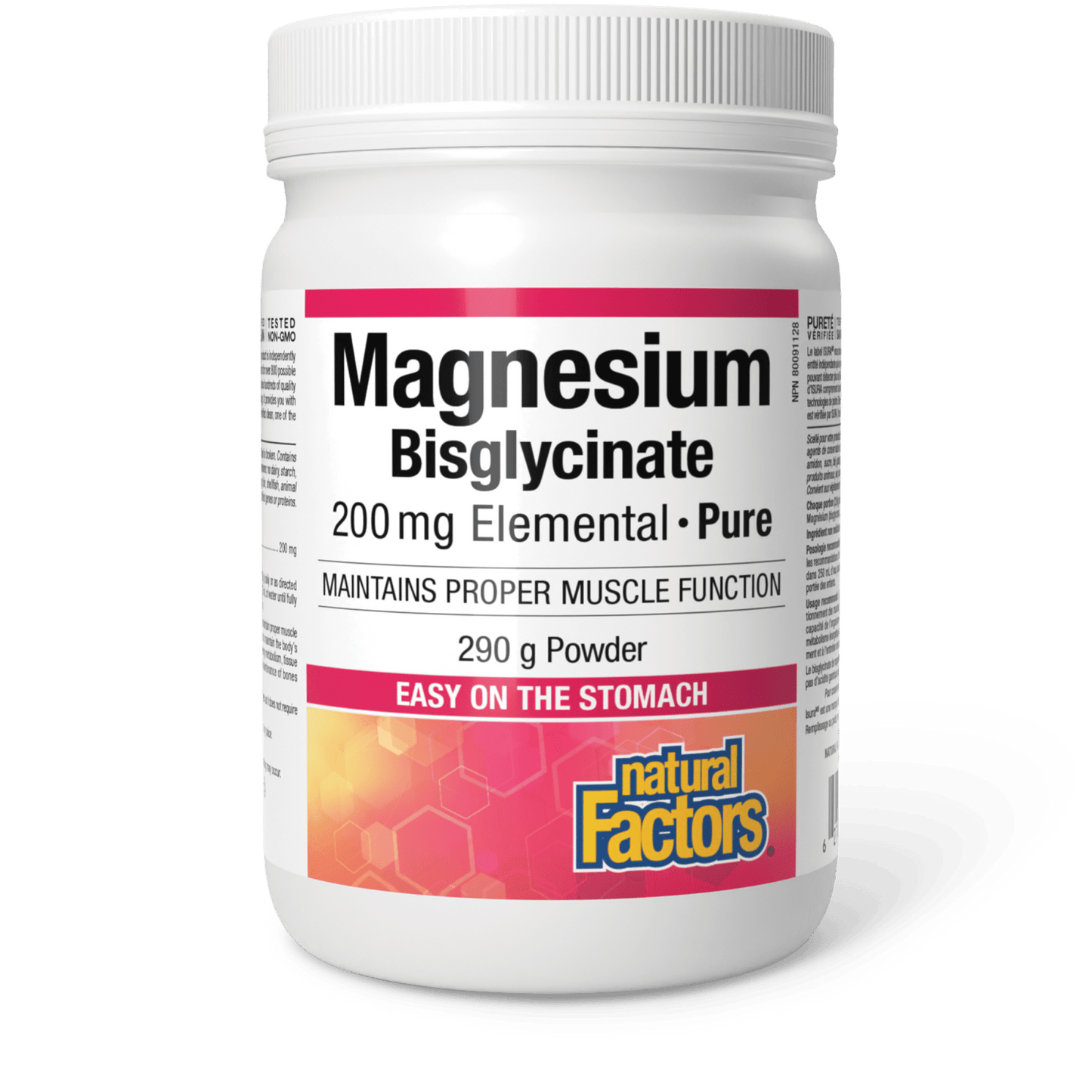 Magnesium Bisglycinate Pure 200 mg, Natural Factors|v|image|1667