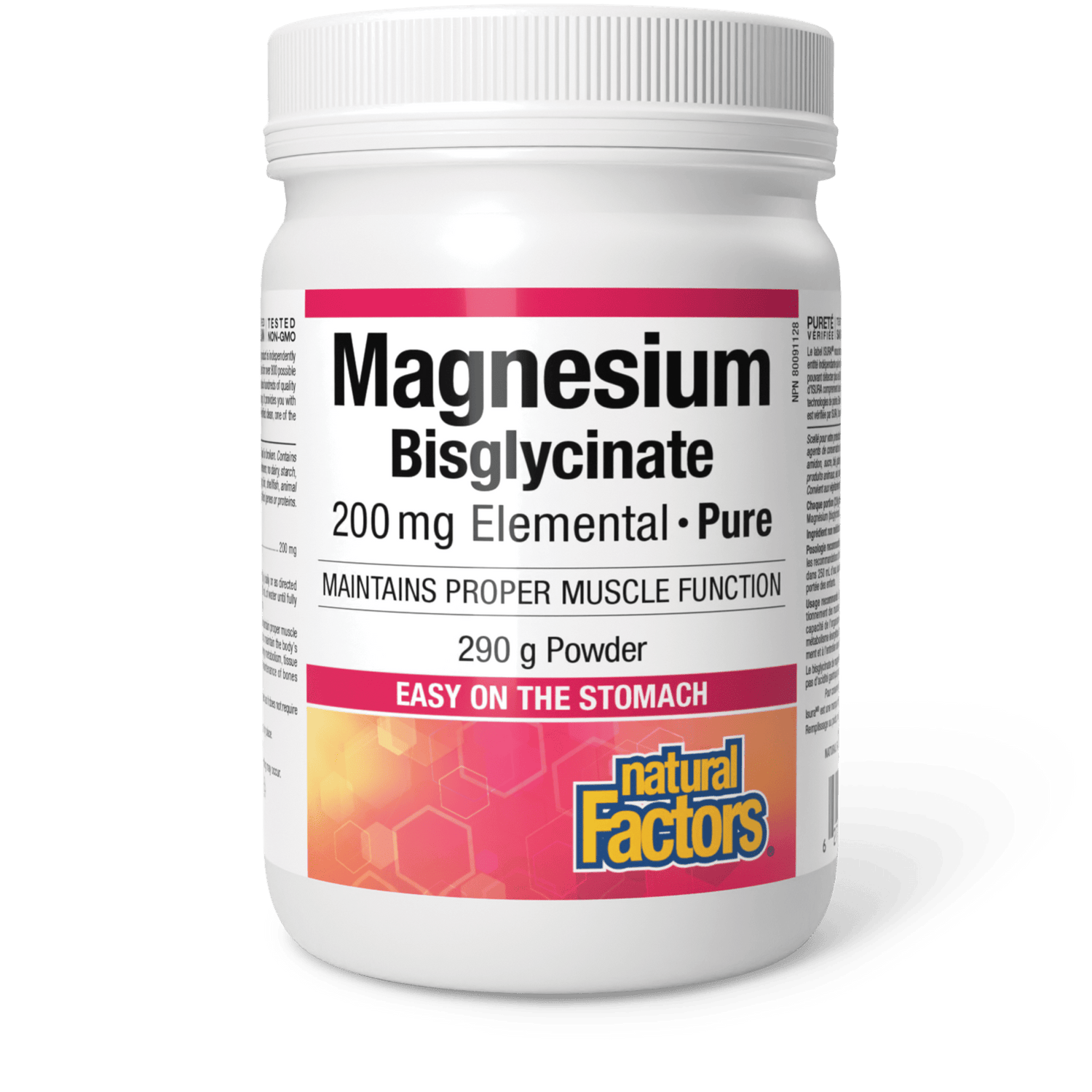 Magnesium Bisglycinate Pure 200 mg, Natural Factors|v|image|1667