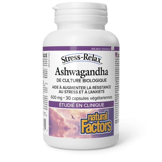 Ashwagandha 600 mg, Stress-Relax, Natural Factors|v|image|2862