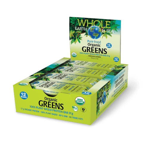 Organic Greens Protein Bar 100% Plant-Based  17 g  12 Bars, image-hi-res
