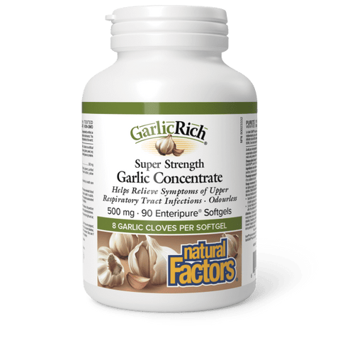 GarlicRich® Super Strength Garlic Concentrate  500 mg  90 Enteripure® Softgels, image-hi-res