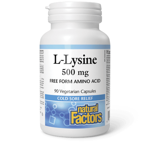 L-Lysine 500 mg, Natural Factors|v|image|2823