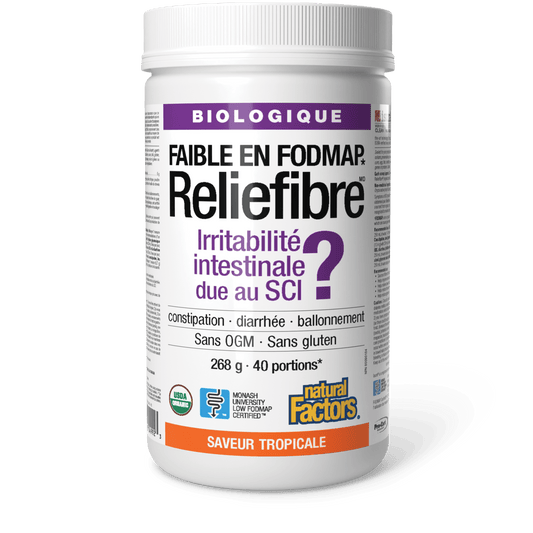 Reliefibre biologique, saveur tropicale, Natural Factors|v|image|4992