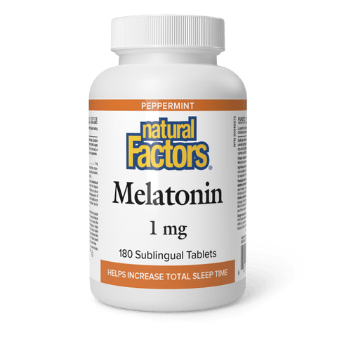 Melatonin  1 mg  180 Sublingual Tablets Peppermint, image-hi-res