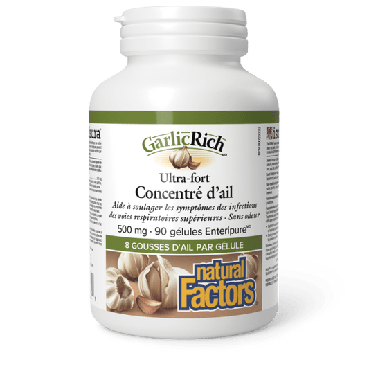 GarlicRich Ultra-fort Concentré d’ail  500 mg  90 gélules Enteripure, image-hi-res