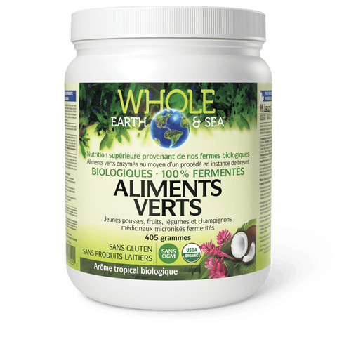 Aliments verts biologiques fermentés, arôme tropical biologique, Whole Earth & Sea, Whole Earth & Sea®|v|image|35525