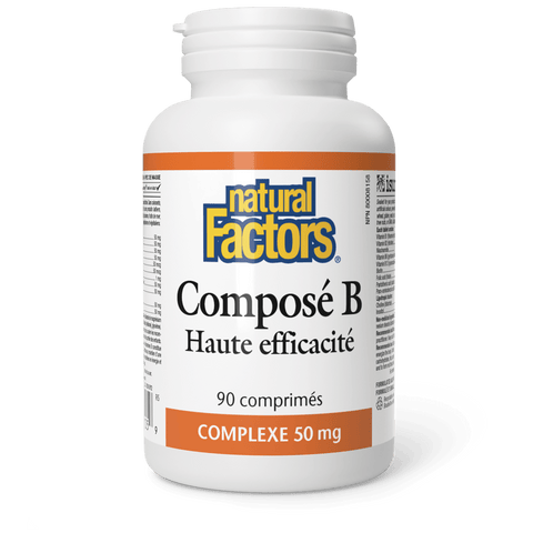 Composé B Haute efficacité Complexe 50 mg, Natural Factors|v|image|1105