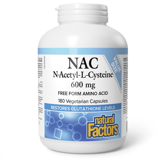 N-Acetyl-L-Cysteine 600 mg, Natural Factors|v|image|8003