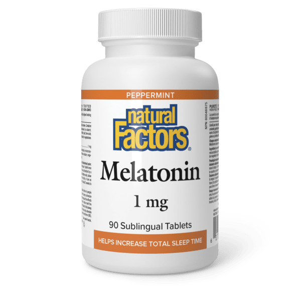 Melatonin  1 mg  90 Sublingual Tablets Peppermint, image-hi-res