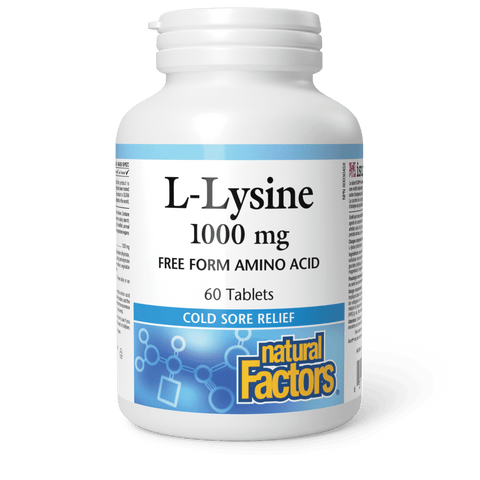 L-Lysine 1000 mg, Natural Factors|v|image|2859