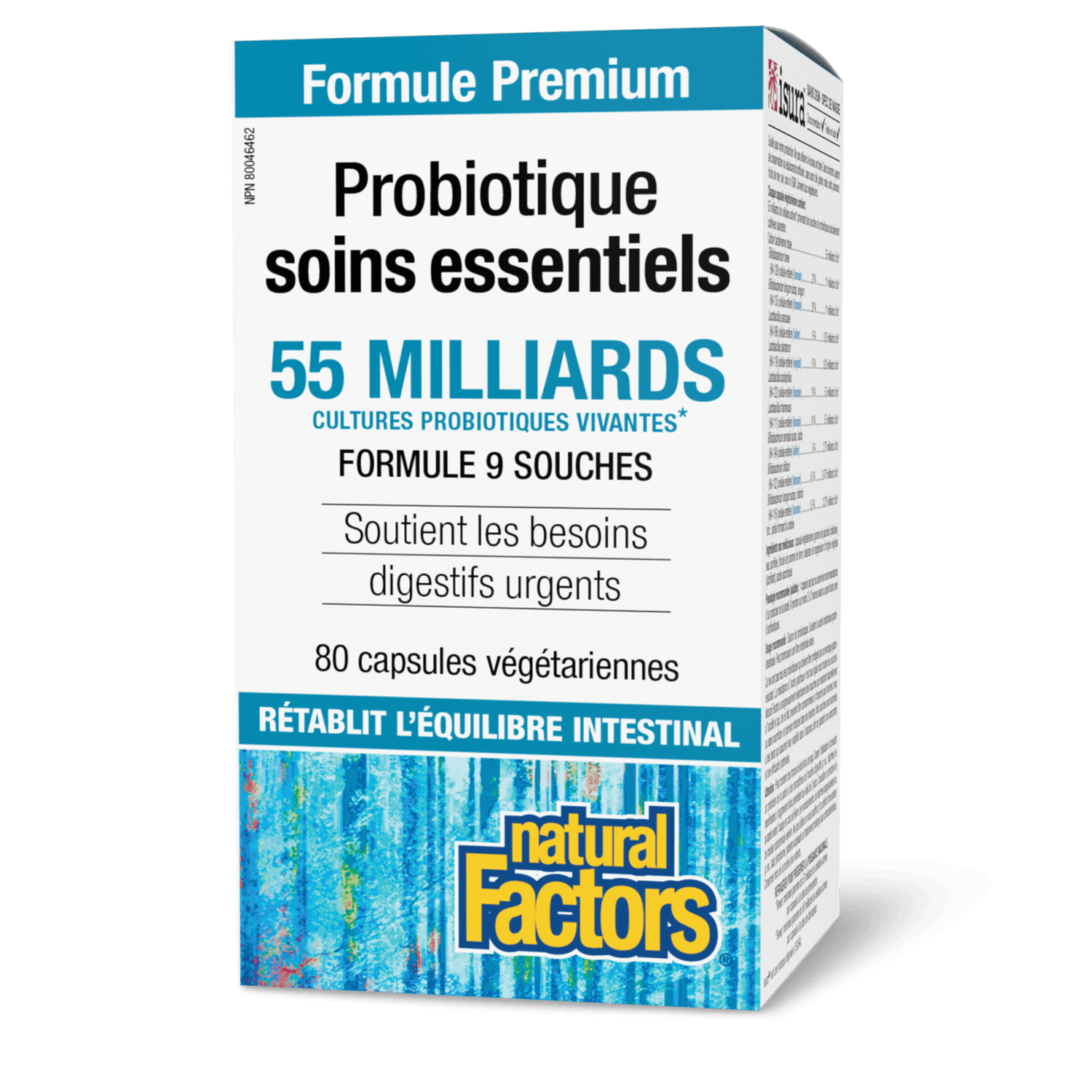 Probiotique Soins essentiels 55 milliards de cultures probiotiques vivantes, Natural Factors|v|image|1818