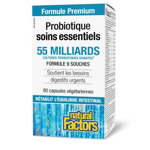 Probiotique Soins essentiels 55 milliards de cultures probiotiques vivantes, Natural Factors|v|image|1818