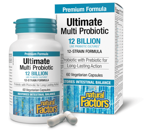 Ultimate Multi Probiotic 12 Billion Live Probiotic Cultures, Natural Factors|v|image|1847