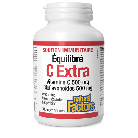 C Extra Équilibré avec routine, baies d’églantier, hespéridine 500 mg/500 mg, Natural Factors|v|image|1312