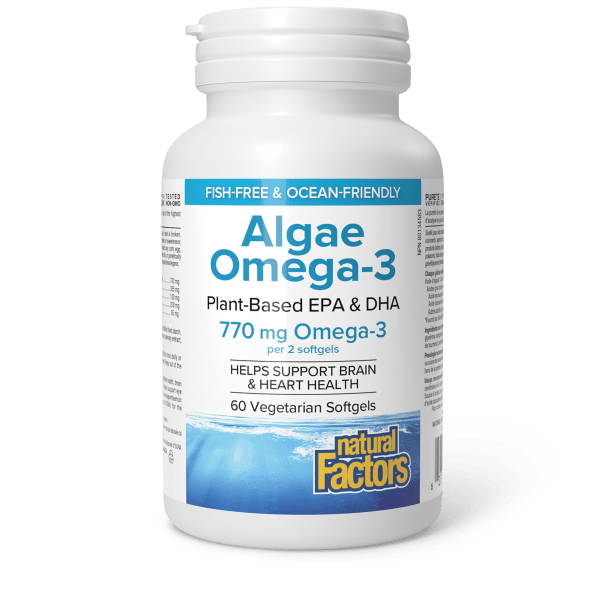 Algae Omega-3  770 mg  60 Vegetarian Softgels, image-hi-res