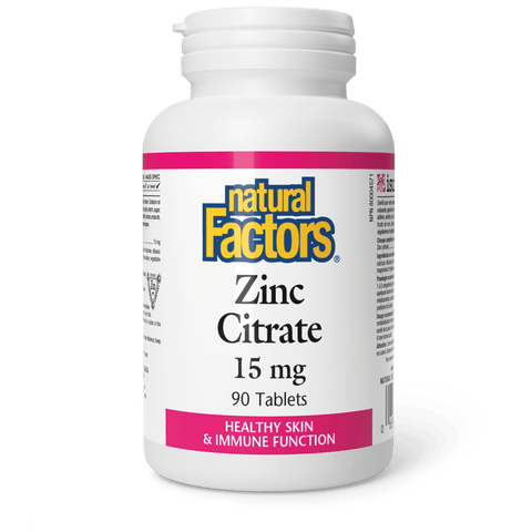 Zinc Citrate 15 mg, Natural Factors|v|image|1678