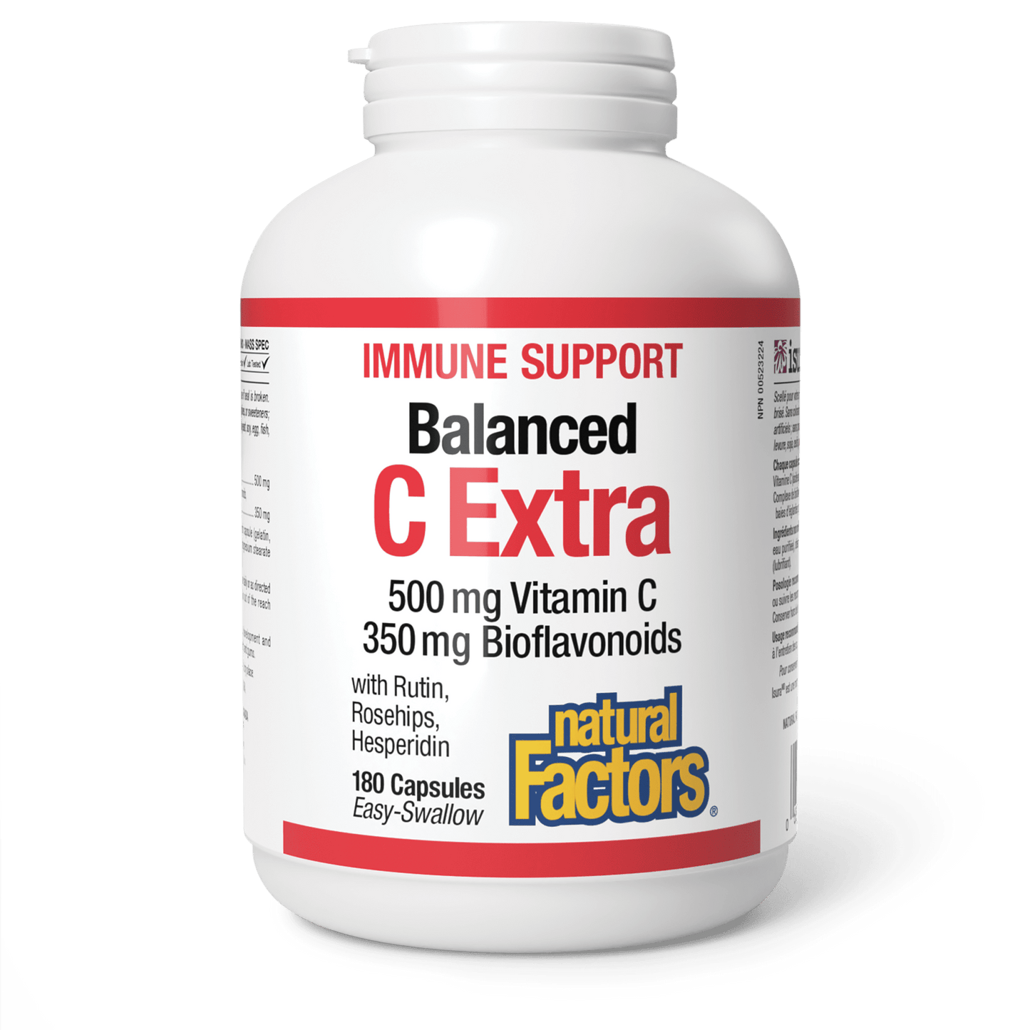 Balanced C Extra with Rutin, Rosehips, Hesperidin 500 mg/350 mg, Natural Factors|v|image|1322