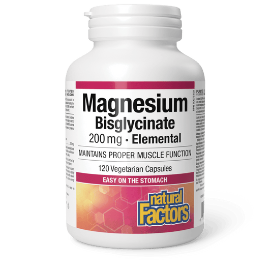 Magnesium Bisglycinate 200 mg, Natural Factors|v|image|1641