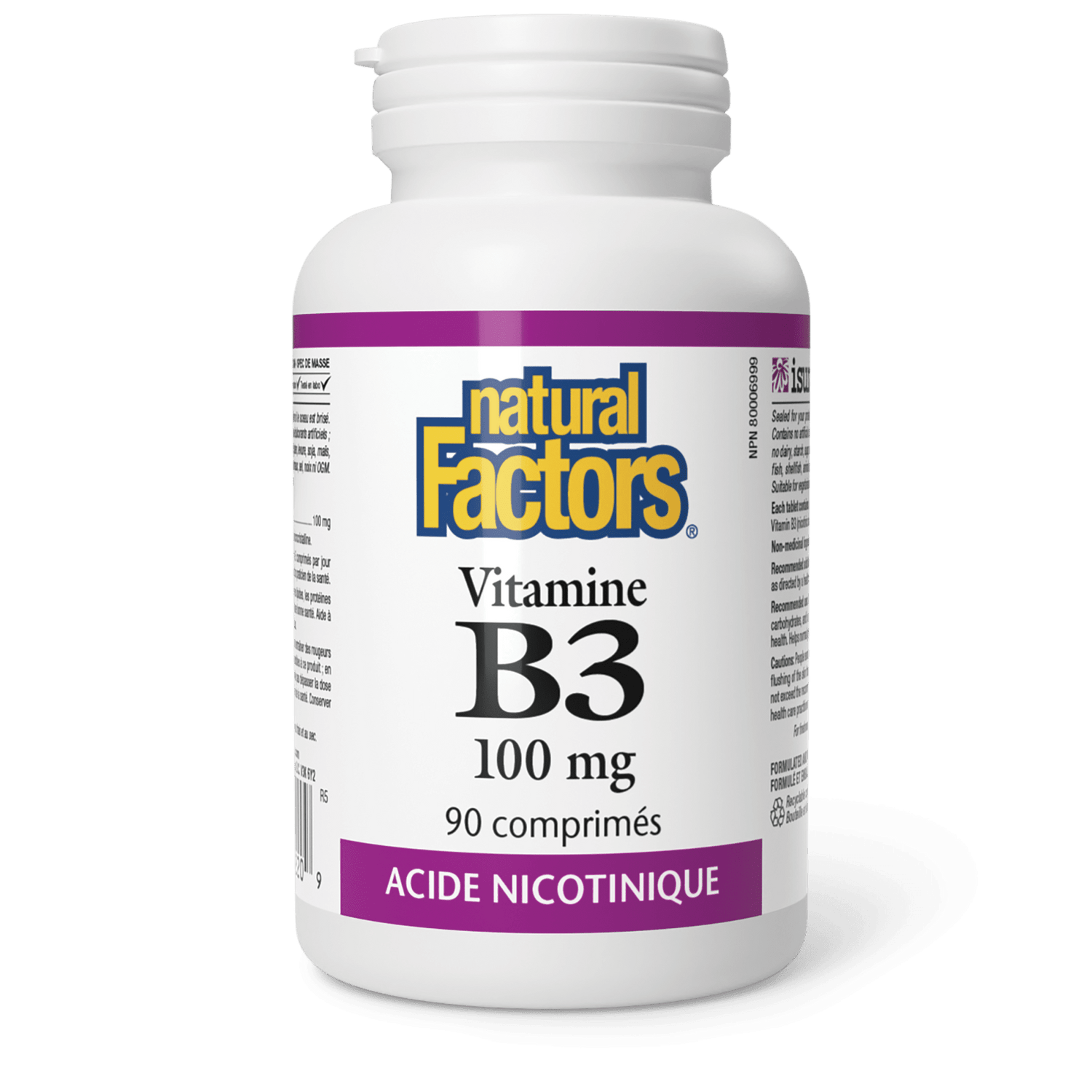 Vitamine B3 100 mg, Natural Factors|v|image|1220