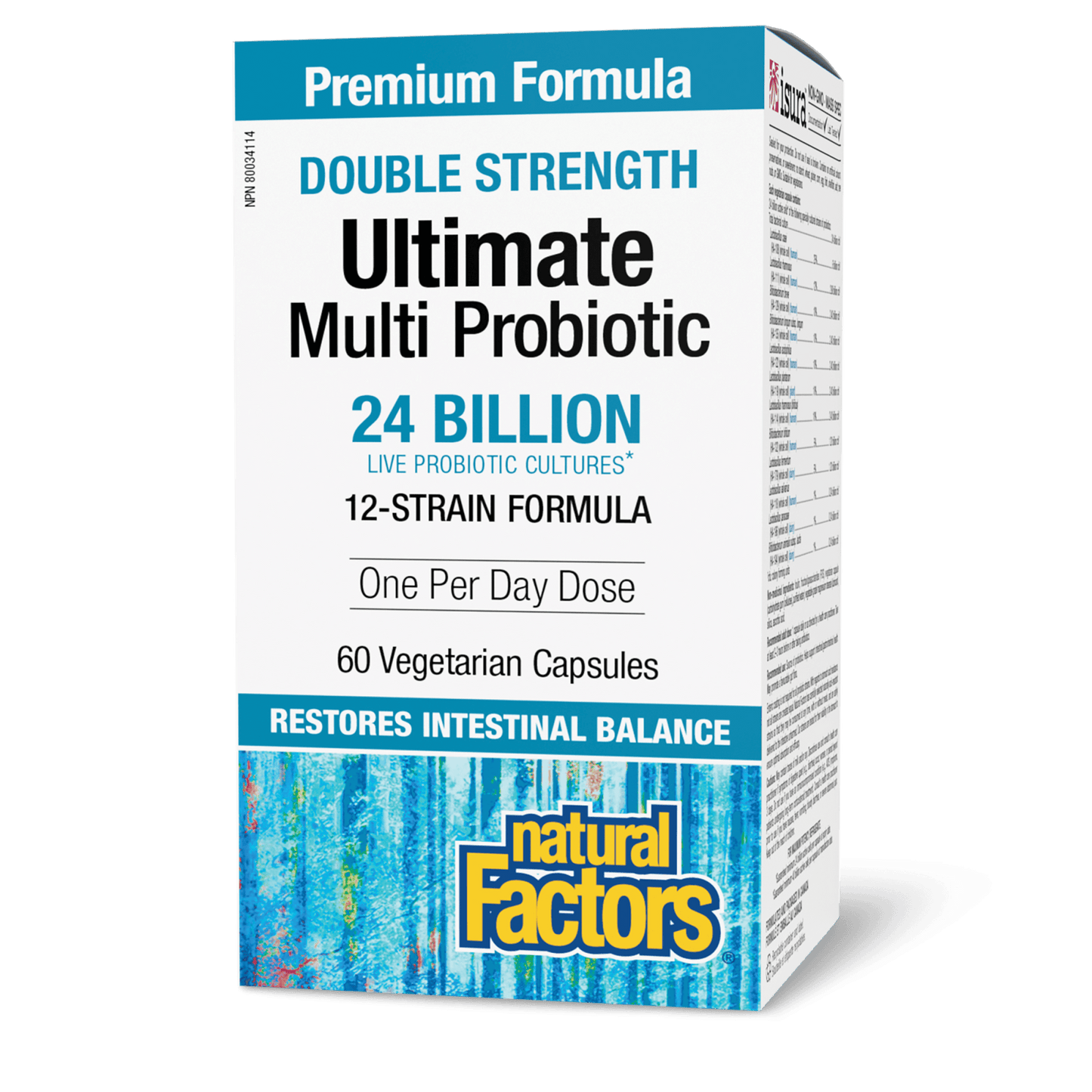 Ultimate Multi Probiotic Double Strength 24 Billion Live Probiotic Cultures, Natural Factors|v|image|1852