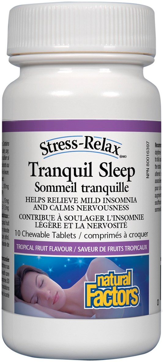 Tranquil Sleep   10 Chewable Tablets Tropical Fruit Flavour, image-hi-res