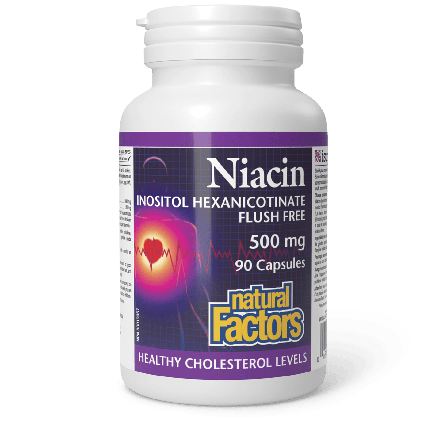 Niacin 500 mg, Natural Factors|v|image|1223