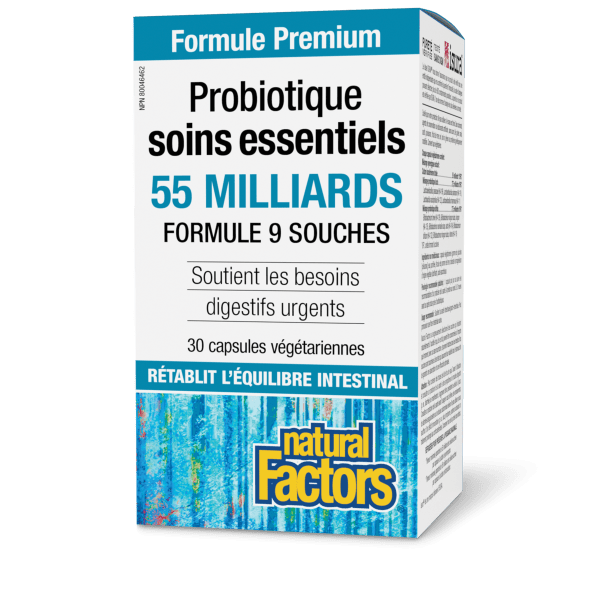 Probiotique Soins essentiels  55 milliards cultures probiotiques vivantes  30 capsules végétariennes, image-hi-res