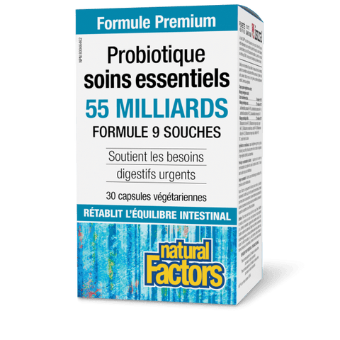 Probiotique Soins essentiels  55 milliards cultures probiotiques vivantes  30 capsules végétariennes, image-hi-res