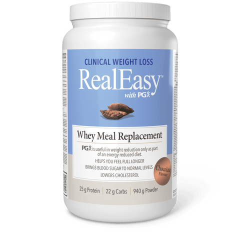 RealEasy with PGX Whey Meal Replacement, Chocolate, Natural Factors|v|image|3607